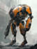 illustrate high quality futuristic mecha designs