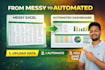 automate excel tasks, data cleaning, power query and python automation