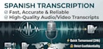 transcribe your spanish audio or video