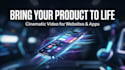 create ai website hero video, landing page video, website banner and header