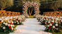 design 3d wedding concept design, 3d hall design, 3d event center with render