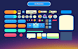 create 2d mobile game asset set and UI design