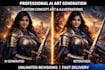 create stunning ai generated art and illustrations