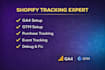 setup  ga4 ecommerce tracking using GTM for shopify store
