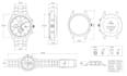 design 3d model of wristwatch, watch technical drawing cad 3d printing jewelry