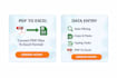 do data entry, PDF to excel and excel to PDF conversion fast
