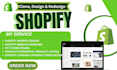 clone shopify store design shopify website redesign shopify dropshipping store