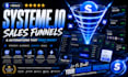 systeme io sales funnel, online course systeme io website landing page funnel