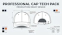 create a professional cap tech pack for production and manufacturing
