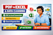 clean, format, merge, split excel data