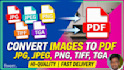 convert image to PDF or PDF to image professionally