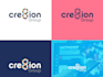 do a modern crypto, blockchain, and cybersecurity tech logo