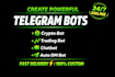 create a custom telegram bot, telegram crypto bot, telegram chatbot, trading bot