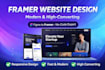 build framer website framer landing page create framer website