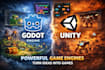do godot and unity game development