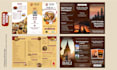design professional restaurant menu, food flyer, and trifold menu