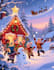 create christmas children book illustrations