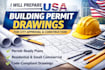 design adu, garage and backyard unit permit drawings USA