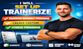 setup trainerize, upload workout programs and manage your coaching app