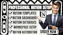 notion project tracker kanban calendar database linked views filters dashboards