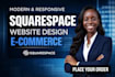 build squarespace website, design or redesign squarespace, website development