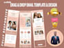 build editable online drag and drop email template