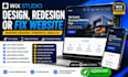 create modern wix studio website redesign and wix fixes