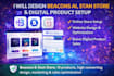 design beacon ai website, stan store and digital product setup