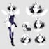 draw anime character design sheet