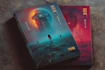 design a cinematic sci fi book cover that sells