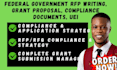 do federal government rfp writing, grant proposal, compliance documents, uei