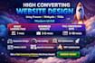 design  high converting website using framer webydo tilda with modern UI UX
