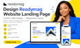 design readymag website landing page custom web design responsive layout
