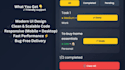 build a modern react web app with premium UI