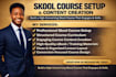 create skool course content, curriculum, and ebook
