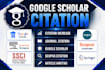 increase google scholar citation, scopus citation, backdated citation, h index