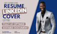 write executive resume and linkedin profile optimization