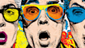 draw a retro pop art roy lichtenstein style