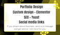 wordpress website design or redesign, wordpress elementor custom and development