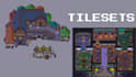 create pixel art tileset, tilemap rpg maker, pixel game asset, pixel background