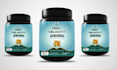 premium fitness supplement label design