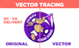 vector tracing, vector logo, image to vector file, vectorize image