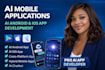 do ai mobile apps chatbot web app saas solutions frontend backend developer