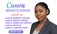 design ugc portfoilo wesbite on canva, ugc media kit wesbite , portfolio wesbite