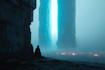 create a stunning cinematic sci fi book cover illustration