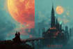 design a modern minimalist sci fi book cover