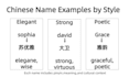 create a meaningful chinese name for you with cultural explanation
