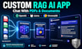 build custom ai chatbot for website or chat with PDF