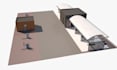 do 3d car wash, warehouse, space, commercial design with realistic renderings