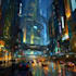 create professional futuristic cityscape concept art